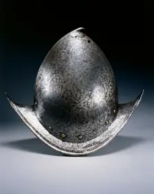 Pear Stalk Cabasset, 1580-1600. Creator: Unknown