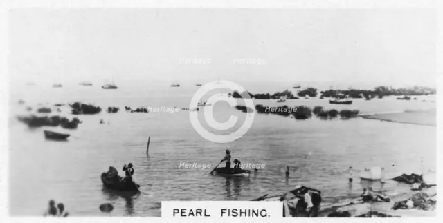 Pearl fishing, Australia, 1928. Artist: Unknown