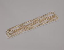 Pearl necklace from Mae's Millinery Shop, 1941-1994. Creator: Unknown