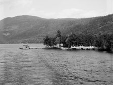 Pearl Point landing on Lake George, c.between 1910 and 1920. Creator: Unknown