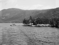 Pearl Point landing on Lake George, c.between 1910 and 1920. Creator: Unknown