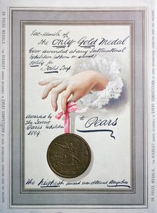 Pears soap advert, 1895