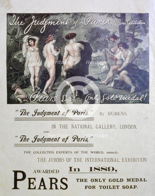 Pears soap advert, 1897. Artist: Unknown