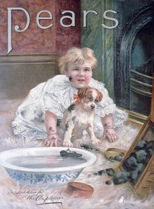 Pears soap advert, 1900