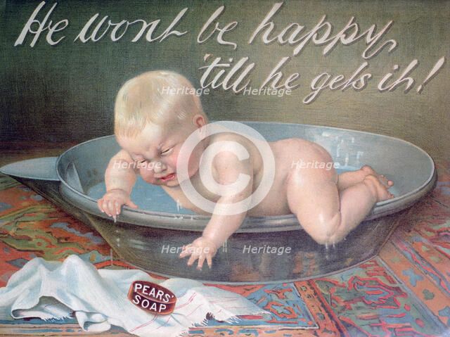 Pears soap advert, 1904. Artist: Unknown