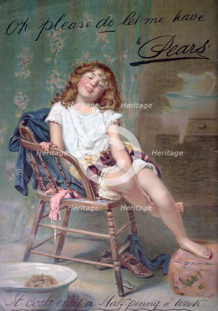 Pears soap advert, 1910. Artist: Unknown