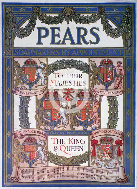 Pears soap advert, 1911. Artist: Unknown