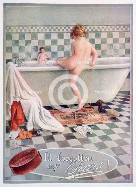 Pears soap advert, 1922. Artist: Unknown