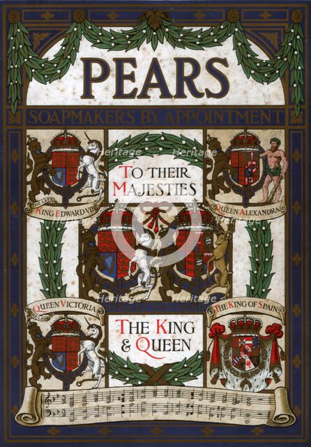 Pears, soapmakers by appointment to the majesties, c19th century. Artist: Unknown