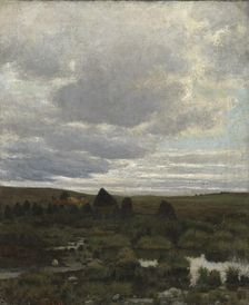 Peat Bog at Jaeren, 1882. Creator: Kitty Lange Kielland