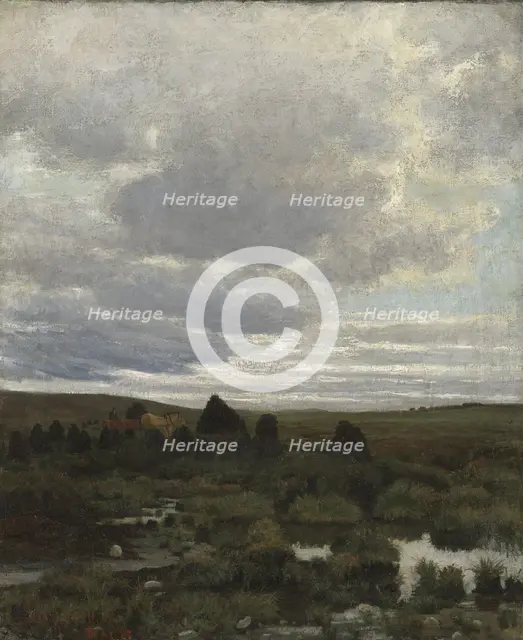 Peat Bog at Jaeren, 1882. Creator: Kitty Lange Kielland.