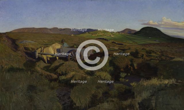 Peat Bog at Jæren, 1899. Creator: Bernhard Hinna.