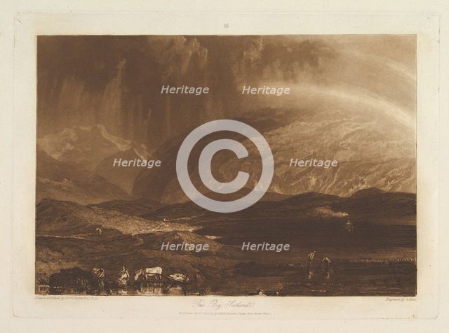 Peat Bog, Scotland (Liber Studiorum, part IX, plate 45), April 23, 1812. Creator: JMW Turner.