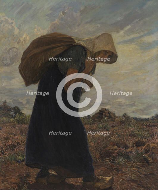 Peat Cutter, 1910. Creator: Mackensen; Fritz (1866-1953).