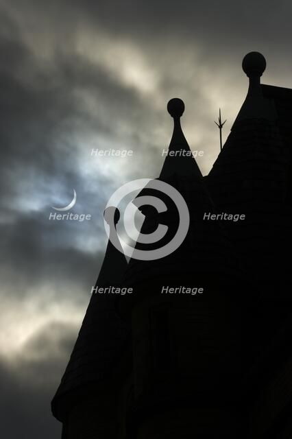 Peckover Street, Little Germany, Bradford, West Yorkshire, during a solar eclipse, 2015. Artist: Alun Bull.
