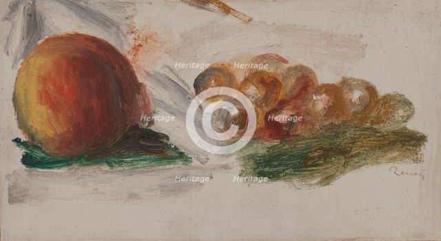 Pêche et raisins, c.1914. Creator: Pierre-Auguste Renoir.