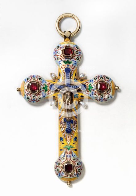 Pectoral cross, Between 1899 and 1908. Artist: Hollming, August Frederik, (Fabergé manufacture) (1854-1915)