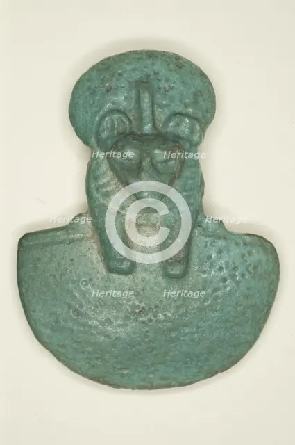 Pectoral Amulet of the Goddess Bastet, Egypt, Third Intermediate Period, Dynasty 21-25 (1070-656 BCE Creator: Unknown.