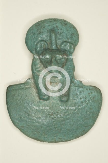 Pectoral Amulet of the Goddess Bastet, Egypt, Third Intermediate Period, Dynasty 21-25 (1070-656 BCE Creator: Unknown.