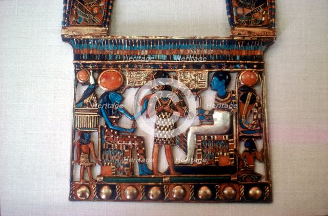 Pectoral from the tomb of Tutankhamun, c14th century BC. Artist: Unknown