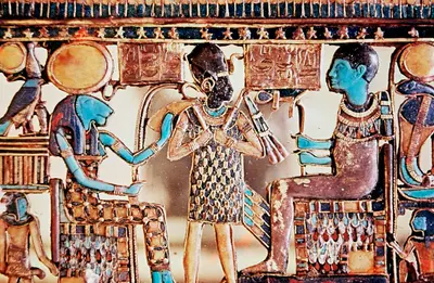Pectoral jewel from the tomb of Tutankhamun, Ancient Egyptian, c1325 BC. Artist: Unknown