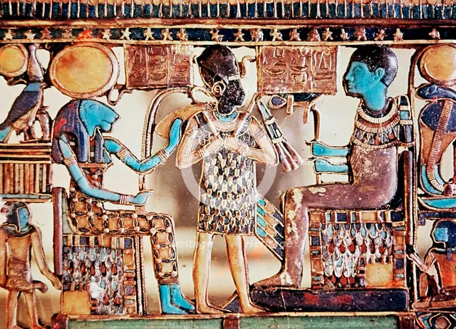 Pectoral jewel from the tomb of Tutankhamun, Ancient Egyptian, c1325 BC. Artist: Unknown