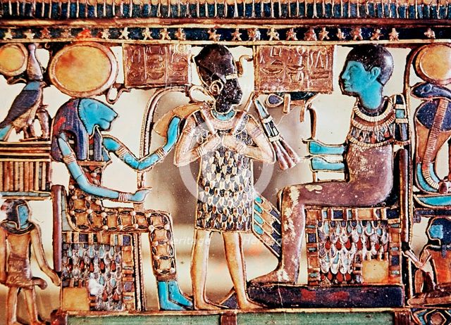 Pectoral jewel from the tomb of Tutankhamun, Ancient Egyptian, c1325 BC. Artist: Unknown