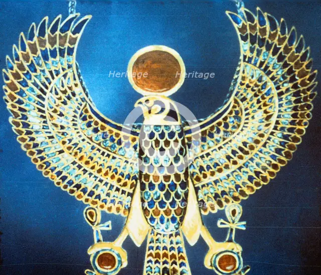 Pectoral showing the god Horus, Ancient Egyptian, 18th Dynasty, c1325 BC. Artist: Unknown