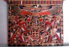 Pectoral showing the Pharaoh smiting his enemies, Egypt, 12th Dynasty, c19th century BC