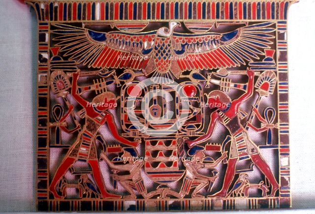 Pectoral showing the Pharaoh smiting his enemies, Egypt, 12th Dynasty, c19th century BC. Artist: Unknown