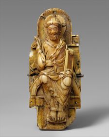 Pectoral with Christ and the Lamb of God and the Symbols of the Four Evangelists, 1000-1050. Creator: Unknown