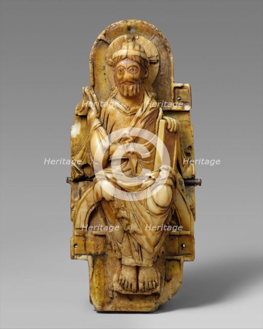 Pectoral with Christ and the Lamb of God and the Symbols of the Four Evangelists, 1000-1050. Creator: Unknown.