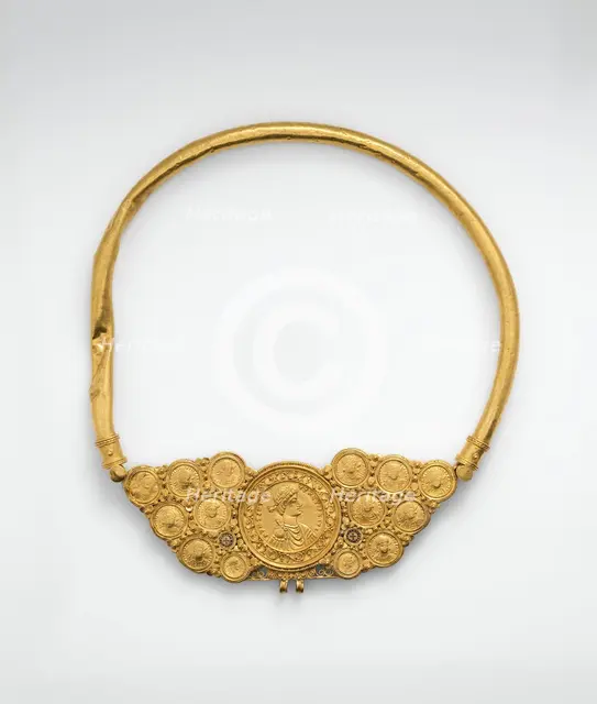 Pectoral with Coins and Pseudo-Medallion, Byzantine, ca. 539-50. Creator: Unknown.