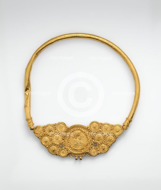Pectoral with Coins and Pseudo-Medallion, Byzantine, ca. 539-50. Creator: Unknown.