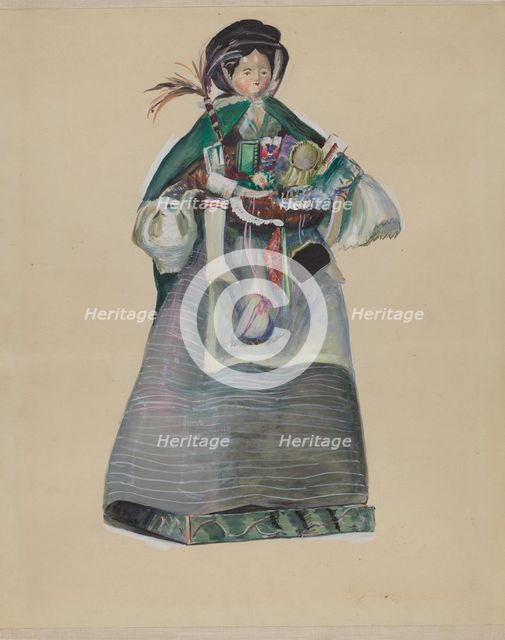 Peddler Doll, c. 1936. Creator: Mina Lowry.