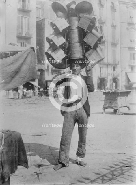 Peddler, Naples, 1910. Creator: Bain News Service.