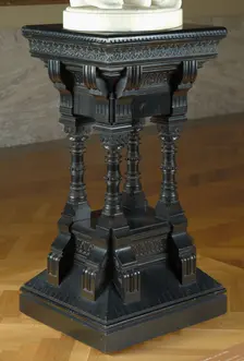 Pedestal, c. 1870. Creator: Daniel Pabst (American, 1826-1910), attributed to