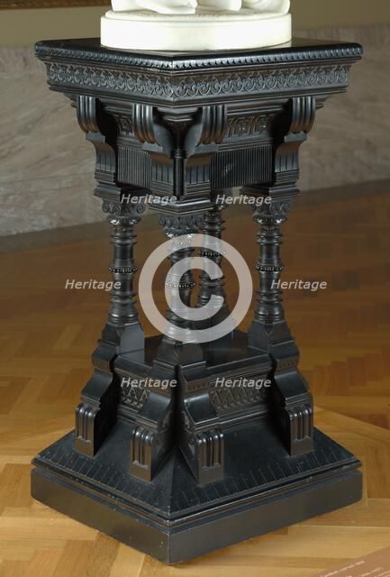 Pedestal, c. 1870. Creator: Daniel Pabst (American, 1826-1910), attributed to.
