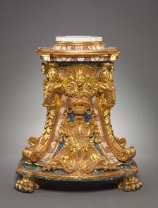 Pedestal, mid 1700s. Creator: Unknown