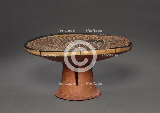 Pedestal Plate, 1300s-1400s. Creator: Unknown.