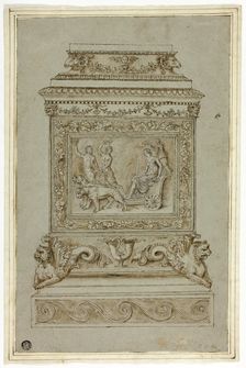 Pedestal with Relief of the Triumph of Ariadne, n.d. Creator: Giuseppe Maria Mazzuoli