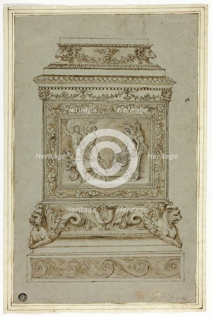 Pedestal with Relief of the Triumph of Ariadne, n.d. Creator: Giuseppe Maria Mazzuoli.