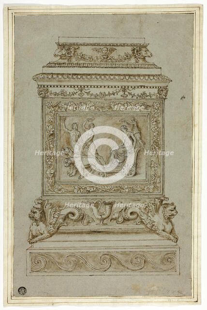 Pedestal with Relief of the Triumph of Ariadne, n.d. Creator: Giuseppe Maria Mazzuoli.