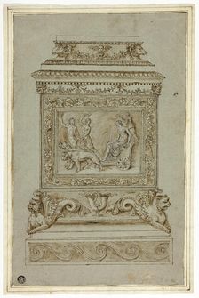 Pedestal with Relief of the Triumph of Ariadne, n.d. Creator: Giuseppe Maria Mazzuoli