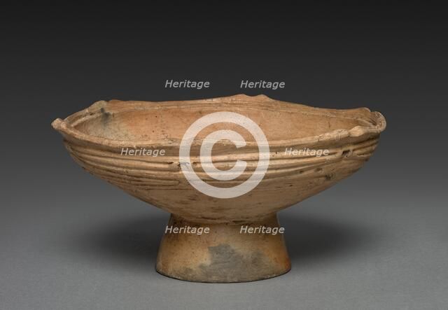 Pedestalled Dish, c. 1000 - 500 BC. Creator: Unknown.