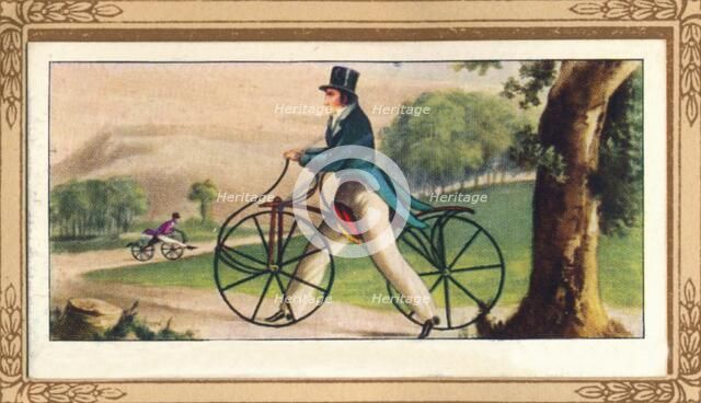 'Pedestrian Hobby-Horse', 1819, (1939). Artist: Unknown.