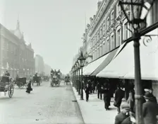 Pedestrians outside DH Evans, Oxford Street, London, 1903