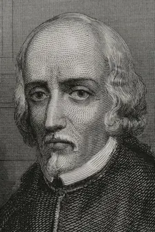 Pedro Calderón de la Barca, (1600-1681), Baroque Spanish writer of the Golden Age and Knight...1856. Creator: Charles Geoffroy