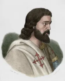 Pedro Alfonso de Carvajal, (d1312), Castilian knight and commander of the Order of Calatrava, 1869. Creator: Santiago Llanta