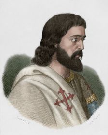 Pedro Alfonso de Carvajal, (d1312), Castilian knight and commander of the Order of Calatrava, 1869. Creator: Santiago Llanta